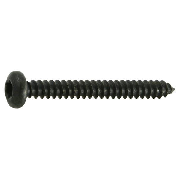 Midwest Fastener Sheet Metal Screw, #8 x 1-1/2 in, Black Steel Pan Head Torx Drive, 15 PK 36892 - main